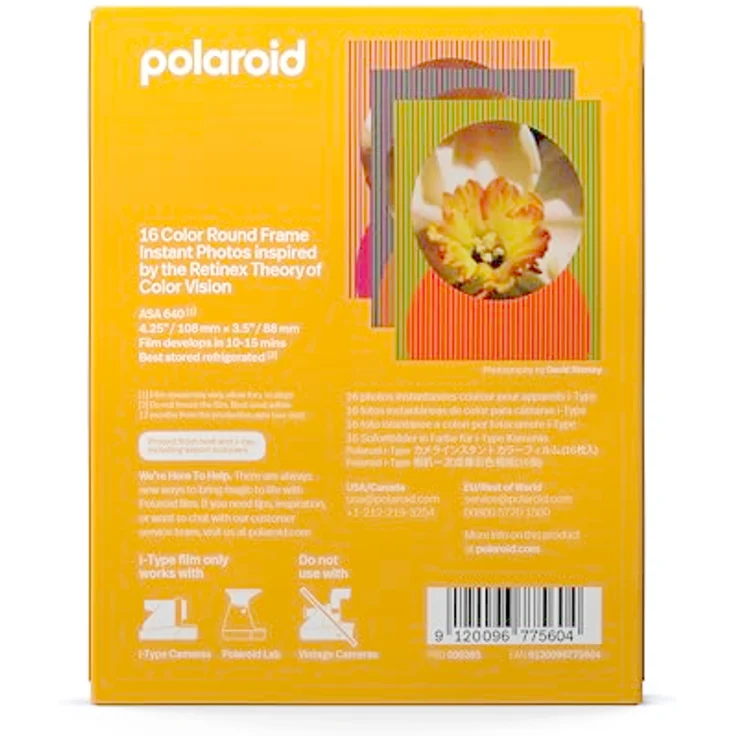 Polaroid Color I-Typ Film – Retinex Edition runder Rahmen – Doppelpack (16 Fotos) (6285) – Bild 3