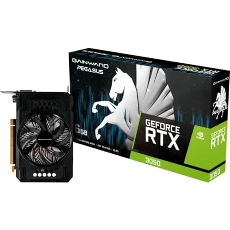 Gainward GeForce RTX 3050 PEGASUS (6 GB), Grafikkarte mit PCIe 4.0, aktiver Kühlung und HDMI/DisplayPort-Anschlüssen – Bild 5