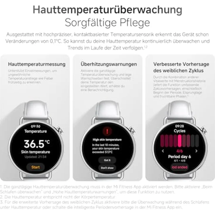 Xiaomi Watch S4, Uhrenarmband mit Milanese Strap in Sunset Gold, 41 mm – Bild 7