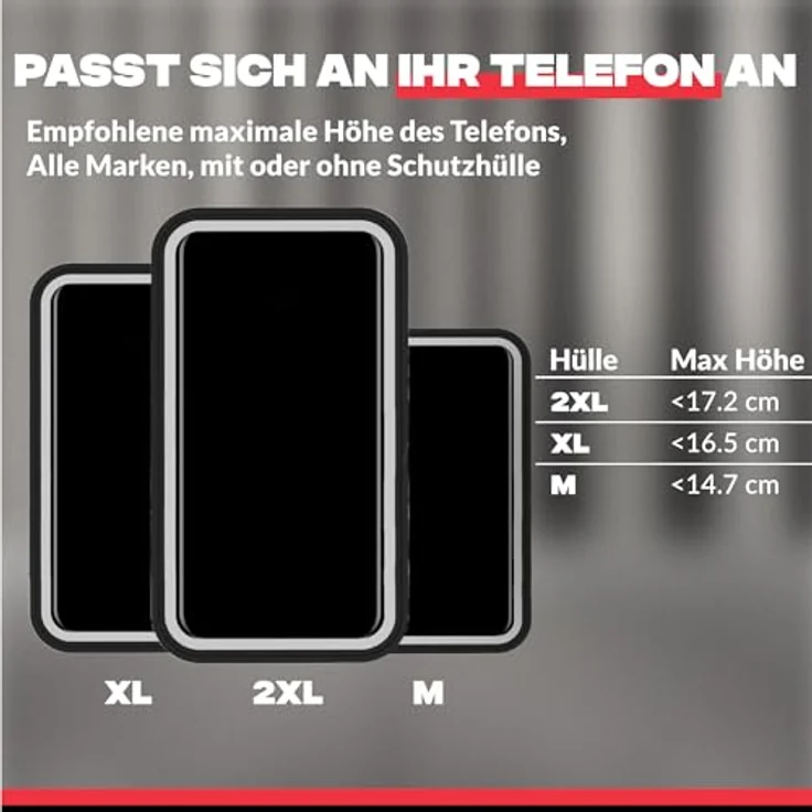 Shapeheart Magnetic Bike Mount 6.7, Smartphone Halterung für Lenker und Vorbau, Schwarz, Weiß – Bild 5