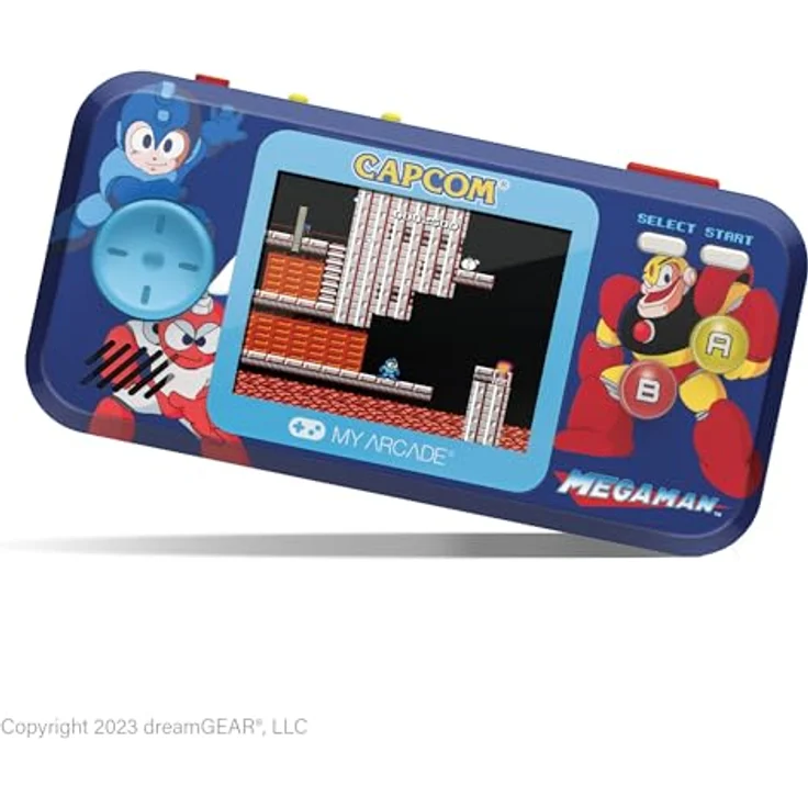 My Arcade Pocket Player Pro, Handheld-Spielkonsole mit 6 integrierten Mega Man-Spielen, 2.75-Zoll-Farbdisplay und Reiseetui – Bild 7