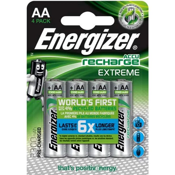 Energizer Akku AA, Recharge Extreme Akkus, 4 Stück – Bild 2