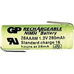 GP TONER NiMH-Akku, Industriezelle mit Lötfahnen, 29,3x10,2mm, 1,2V/400mAh