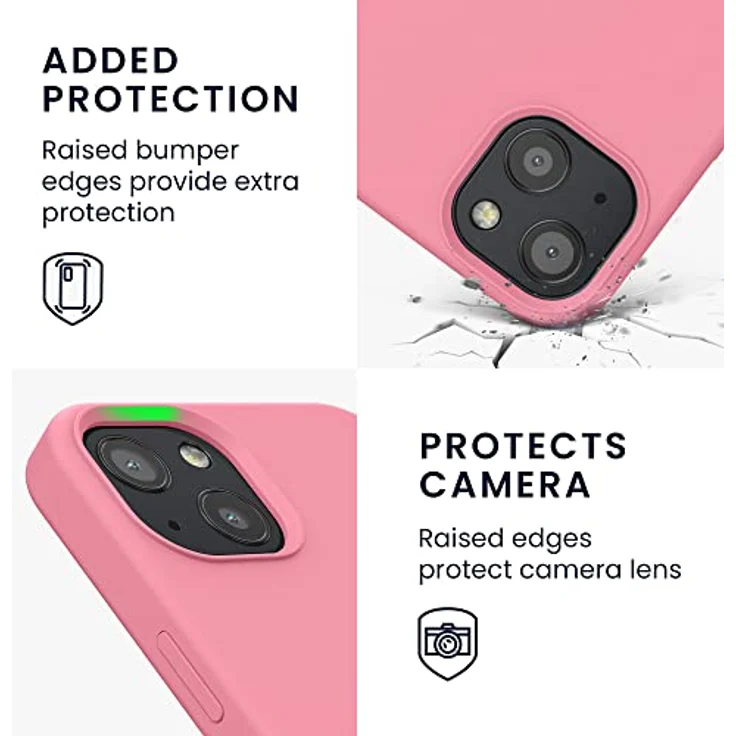 kwmobile Handyhülle für iPhone 13, Silikon Case für kabelloses Laden - Sweet Candy, rutschfest und elastisch – Bild 3