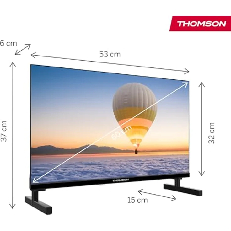 Thomson 24HT2S15, 24 Zoll (60cm) HD LED Smart TV mit Wi-Fi, Sprachsteuerung, HDR10, Dolby Audio, Triple-Tuner und 8GB Flash-Speicher – Bild 2