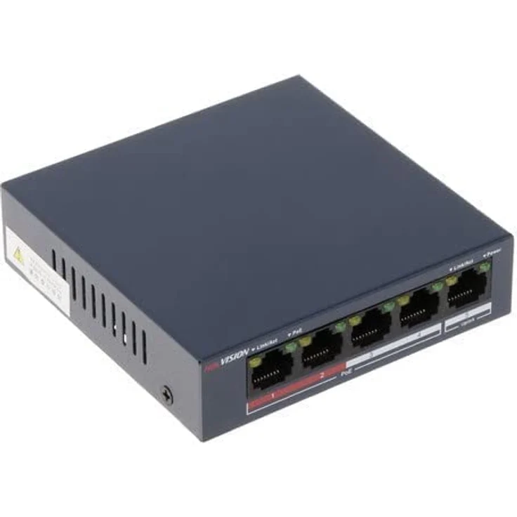 Switch HIKVISION 4 POE 10/100M Unmanaged, +1 Porta Uplink da 100M, 802.3af/at 25 – Bild 4