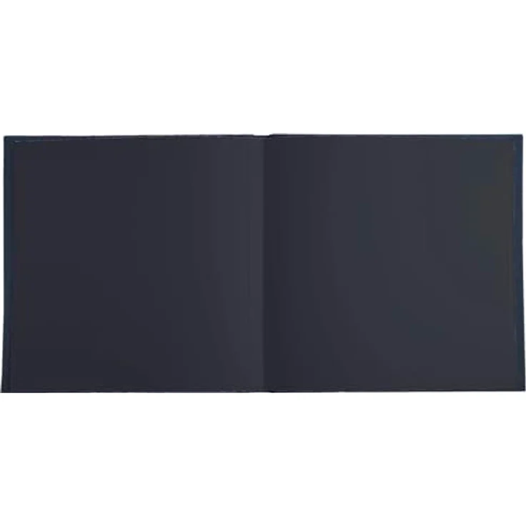 EXACOMPTA Prestige Fotoalbum, 30 Seiten, 25x25 cm, Lederoptik in Nachtblau, personalisierbares Fenster – Bild 3