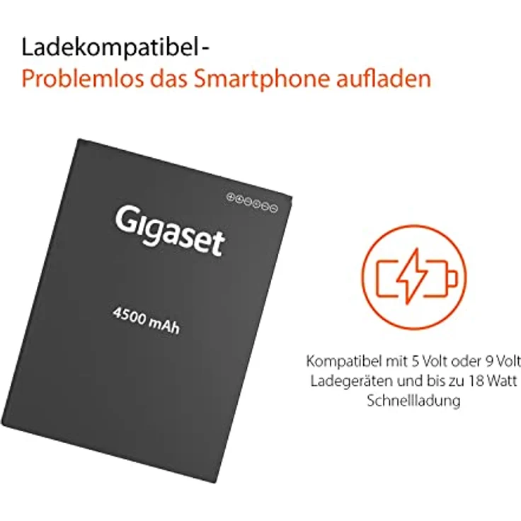 Gigaset Original-Akku für GS5-Serie, 4500 mAh Lithium-Polymer Akku, hergestellt in Deutschland – Bild 2