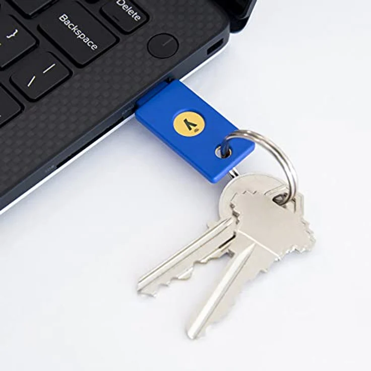 Yubico Security Key NFC - Two Factor Authentication USB and NFC Security Key, Fits USB-A Ports and Works with Supported NFC Mobile Devices – FIDO U2F and FIDO2 Certified - More Than a Password, Blau – Bild 5