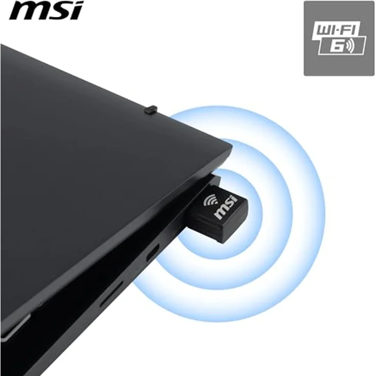 MSI AX1800 Nano WiFi USB-Adapter - Dual-Band 2.4G/5G WLAN Empfänger-Adapter für PC/Laptop, Reisegröße, unterstützt Windows 11,10 – Bild 2
