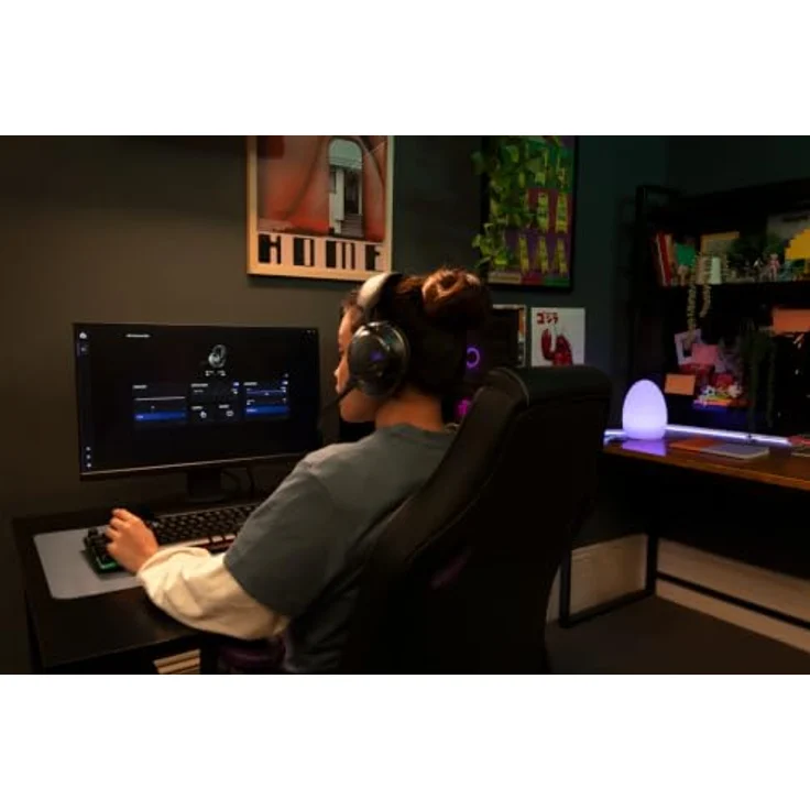 JBL QUANTUM 520, Over-ear Gaming-Headset mit 50-mm-Treibern, Hi-Res-Audio und Dual Wireless, Bluetooth Schwarz – Bild 2