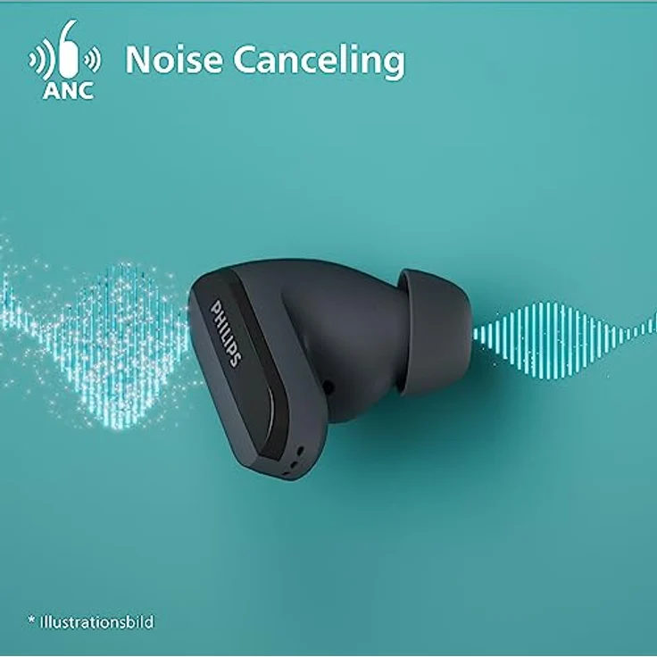 Philips TAT3508WT/00 Echte kabellose Kopfhörer|Natürlich klingende Silikon-Ohrhörer|Geräuschunterdrückung|Bis zu 21 Stunden Spielzeit|Bluetooth|Mikrofon|Ladeetui|USB-C-Kabel|IPX4 wasserbeständig|Weiß – Bild 3