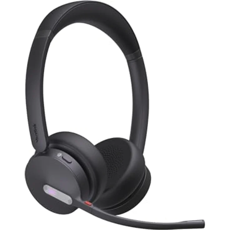 Yealink WH64 Dual Teams Headset inkl. Basisstation - Hybrides Stereo Headset mit DECT und Bluetooth, Acoustic-Shield-Technologie, bis zu 32 Stunden Gesprächslaufzeit – Bild 2
