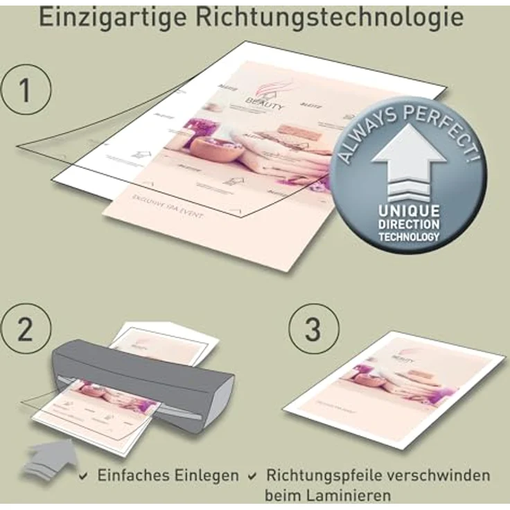 LEITZ iLAM UDT Laminiergerät 7482, einfache Handhabung mit Unique Direction Technology, glänzende Oberfläche für verbesserte Farbwiedergabe – Bild 3