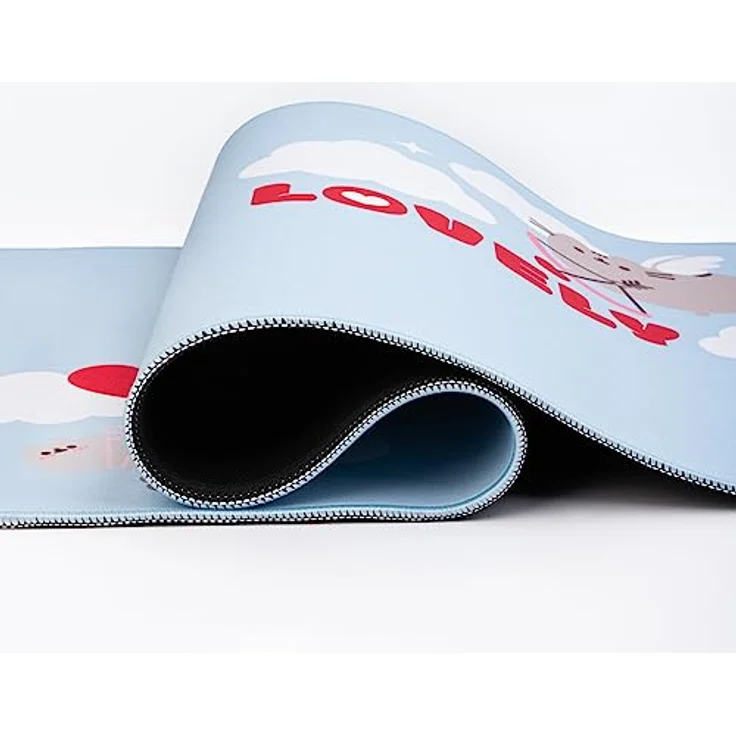 Grupo Erik XXL Gaming Mauspad Pusheen Cat, rutschfest und wasserabweisend, Himmelblau, 80 x 35 cm – Bild 4