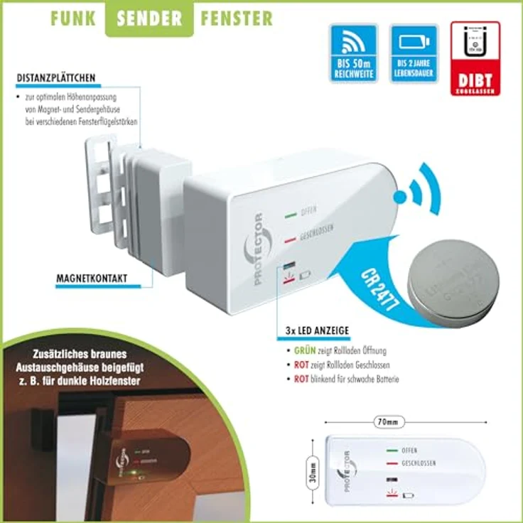 PROTECTOR AS 7040 Funk Abluftsteuerung PREMIUM mit 3 Funk-Sendern und mit DIB... – Bild 5