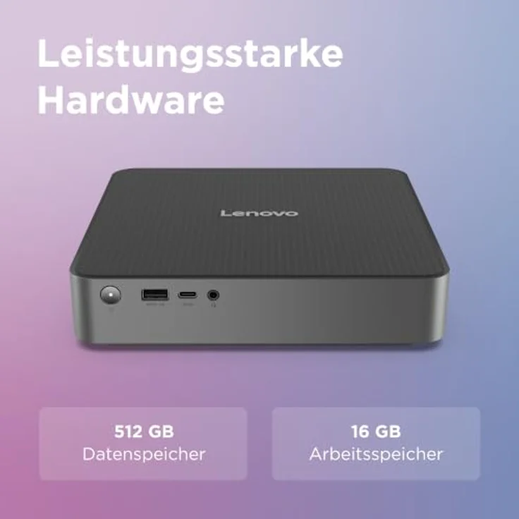 Lenovo IdeaCentre Mini 01IRH10R, Tiny Desktop-PC mit Intel Core i7 240H 2.5 GHz, 16 GB RAM, 512 GB SSD, WLAN Wi-Fi 6, Luna Gray – Bild 8