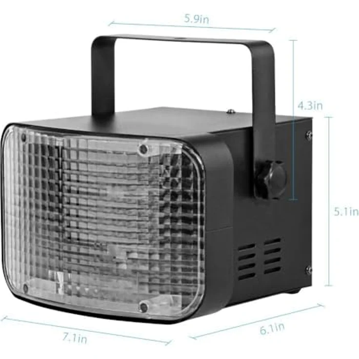 N-Gear DB-41 LED Derby Party Light, Scheinwerfer mit 12x 3W RGBW-LEDs, kompakt und DMX512-kompatibel, Schwarz – Bild 5