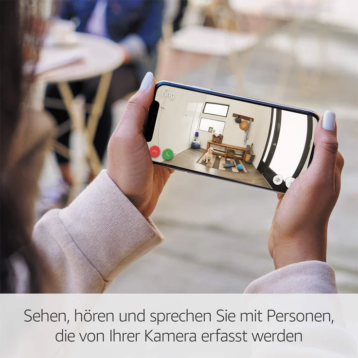 Ring Stick Up Cam Battery Outdoor Kamera, Überwachungskamera mit 1080p HD-Video, witterungsbeständig, geeignet für Haus & Grundstück, Akku und WLAN, Alexa-kompatibel, weiß (8SC1S1-WEU0) – Bild 3