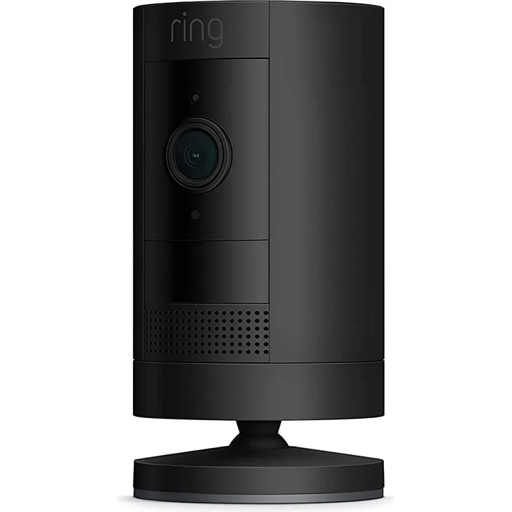 Ring Stick Up Cam Battery Outdoor Kamera, Überwachungskamera mit 1080p HD-Video, witterungsbeständig, geeignet für Haus & Grundstück, Akku und WLAN, Alexa-kompatibel, schwarz (8SC1S1-BEU0) – Bild 1