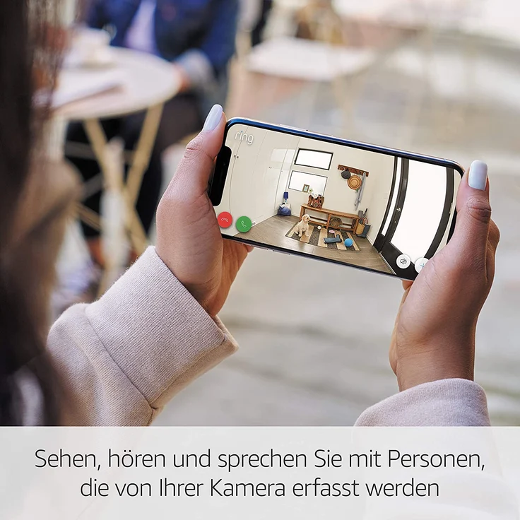 Ring Stick Up Cam Battery Outdoor Kamera, Überwachungskamera mit 1080p HD-Video, witterungsbeständig, geeignet für Haus & Grundstück, Akku und WLAN, Alexa-kompatibel, schwarz (8SC1S1-BEU0) – Bild 3