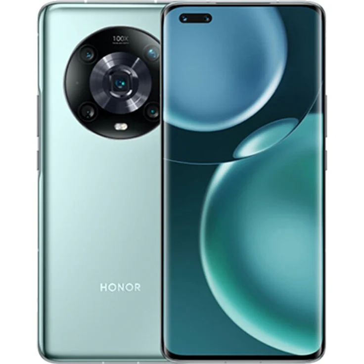 Honor Magic4 Pro 5G Smartphone 17,29cm (6,81 Zoll) OLED-Display, 256 GB interner Speicher, 8 GB RAM, Dual-SIM, Android 12, Cyan – Bild 1