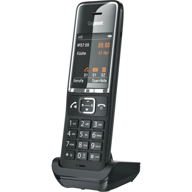 Gigaset COMFORT 550HX Schnurloses Telefon, Mobilteil mit Ladeschale, schwarz – Bild 2
