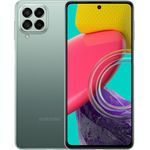 Samsung Galaxy M53 5G Smartphone 17,02cm (6,7 Zoll), AMOLED-Display, 128GB interner Speicher, 6GB RAM, Dual-SIM, Android 12, Khaki Green