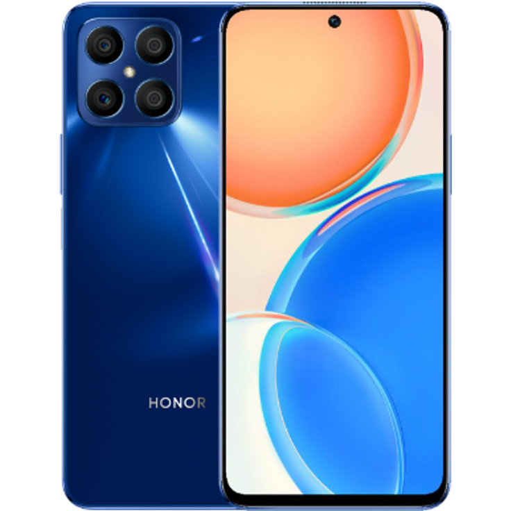 Honor X8 Smartphone 17,02cm (6,7 Zoll), IPS-Display, 128GB interner Speicher, 6GB RAM, Dual-SIM, Android 11, Ocean Blue