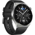 Huawei Watch GT3 Pro Active Smartwatch GPS, Unisex, 46mm, Fluorelastomerarmband, Schwarz