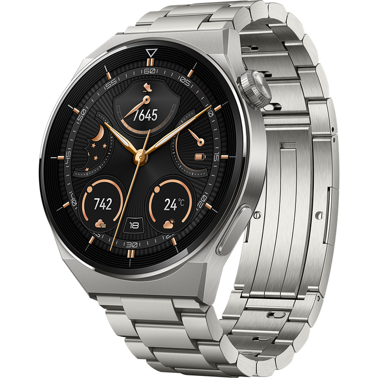 Huawei Watch GT3 Pro Elite Smartwatch GPS, Unisex, 46mm, Titanarmband – Bild 2