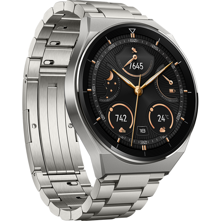 Huawei Watch GT3 Pro Elite Smartwatch GPS, Unisex, 46mm, Titanarmband