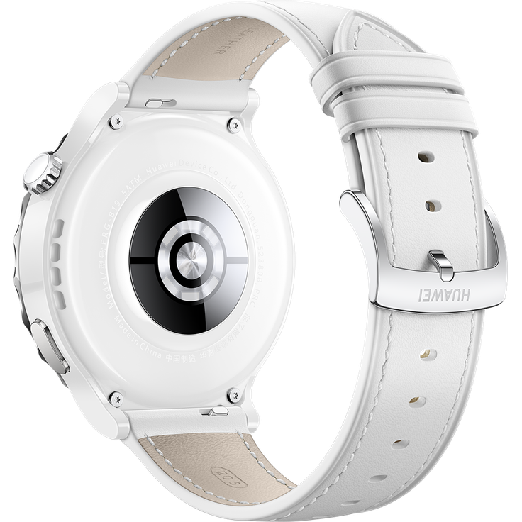 Huawei Watch GT3 Pro Smartwatch GPS, Damen, 43mm, Lederarmband, White Leather – Bild 5