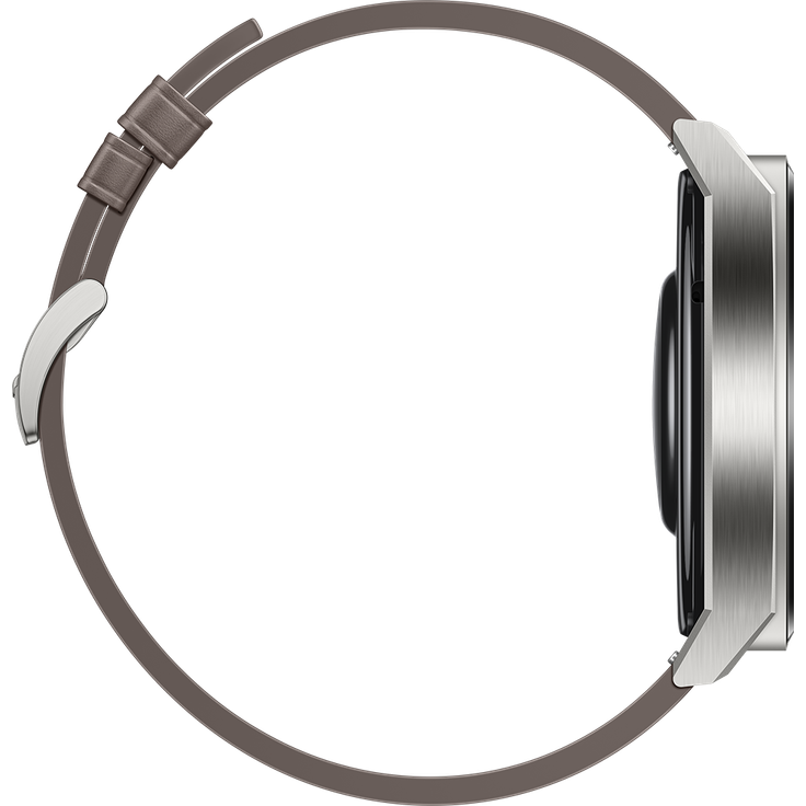 Huawei Watch GT3 Pro Classic Smartwatch GPS, Unisex, 46mm, Lederarmband, Grau – Bild 4