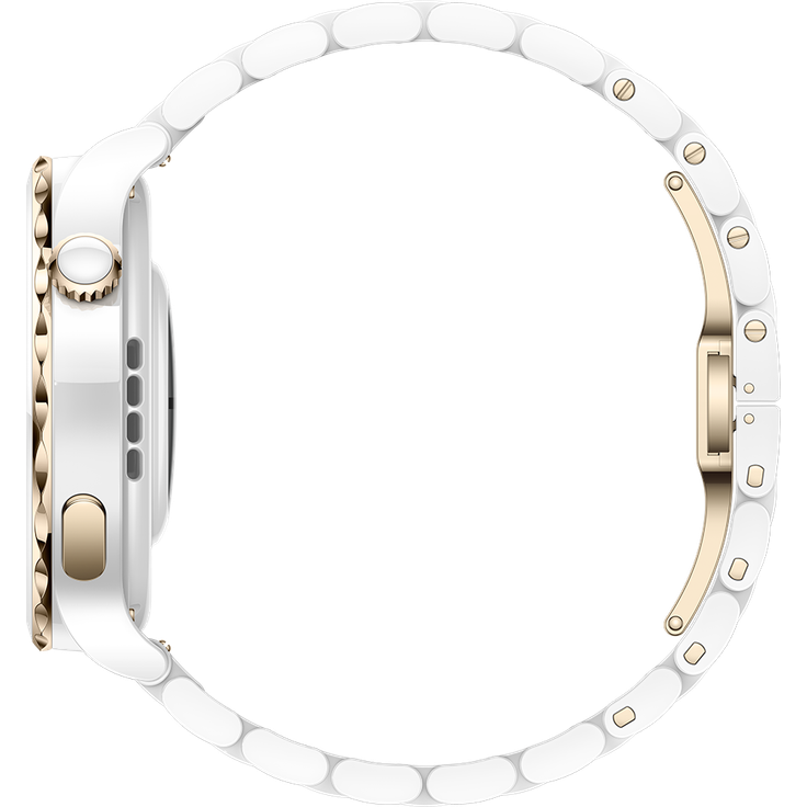 Huawei Watch GT3 Pro Smartwatch GPS, Damen, 43mm, Keramikarmband, White Ceramic – Bild 4