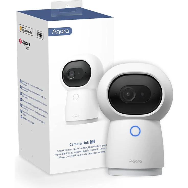 Aqara Camera Hub G3 2K Sicherheitstür-Kamera, AI Gesichts- und Gestenerkennung, 360° Betrachtungswinkel durch Schwenken und Neigen, funktioniert mit Apple HomeKit Secure Video, Amazon Alexa, Google Assistant, IFTTT – Bild 8