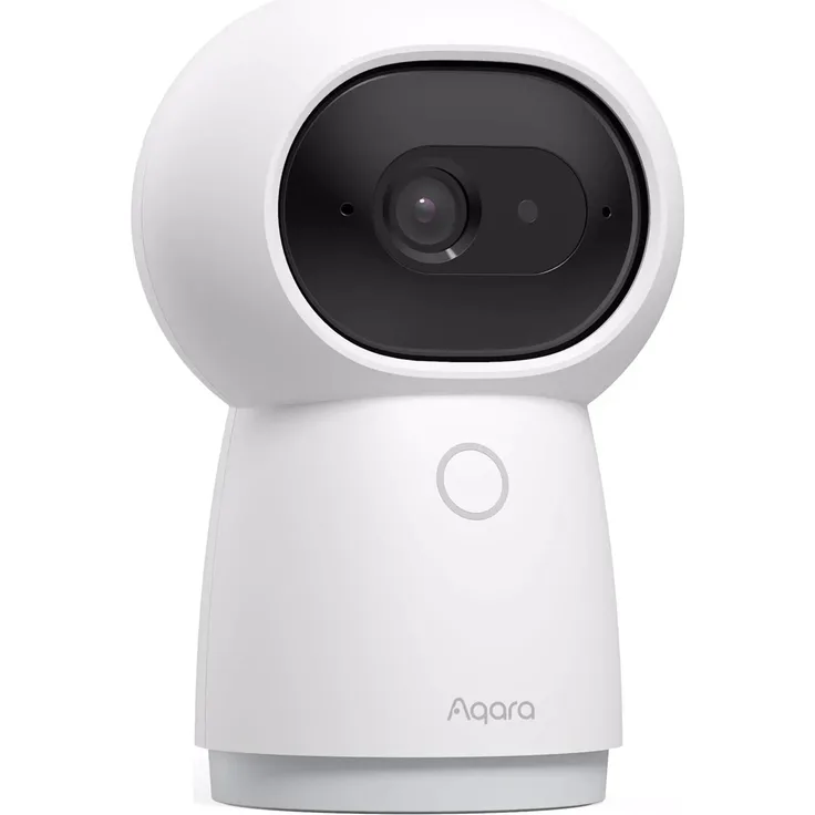 Aqara Camera Hub G3 2K Sicherheitstür-Kamera, AI Gesichts- und Gestenerkennung, 360° Betrachtungswinkel durch Schwenken und Neigen, funktioniert mit Apple HomeKit Secure Video, Amazon Alexa, Google Assistant, IFTTT