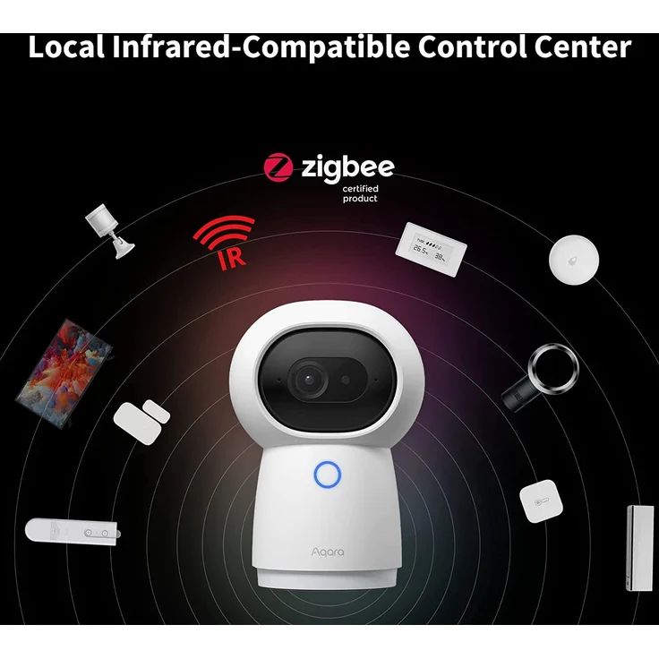 Aqara Camera Hub G3 2K Sicherheitstür-Kamera, AI Gesichts- und Gestenerkennung, 360° Betrachtungswinkel durch Schwenken und Neigen, funktioniert mit Apple HomeKit Secure Video, Amazon Alexa, Google Assistant, IFTTT – Bild 6