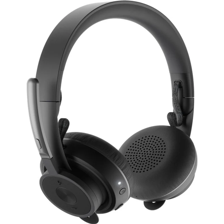Logitech Zone Wireless Plus - Headset - On-Ear - Bluetooth - kabellos - aktive Rauschunterdrückung - Geräuschisolierung - zertifiziert für Microsoft Teams, Graphite – Bild 2
