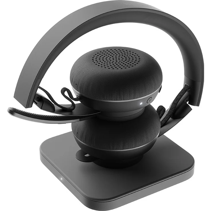 Logitech Zone Wireless Plus - Headset - On-Ear - Bluetooth - kabellos - aktive Rauschunterdrückung - Geräuschisolierung - zertifiziert für Microsoft Teams, Graphite – Bild 4