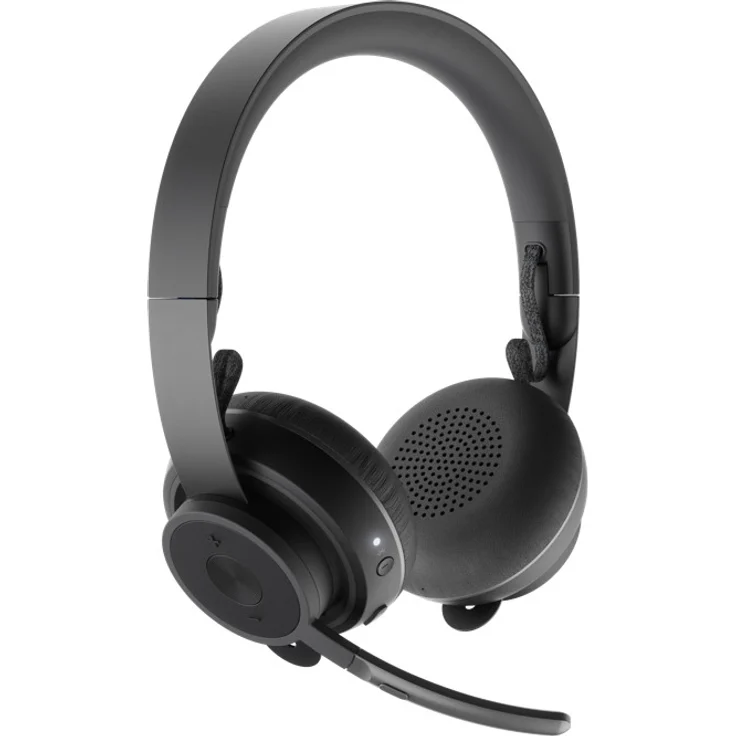 Logitech Zone Wireless Plus - Headset - On-Ear - Bluetooth - kabellos - aktive Rauschunterdrückung - Geräuschisolierung - zertifiziert für Microsoft Teams, Graphite – Bild 1