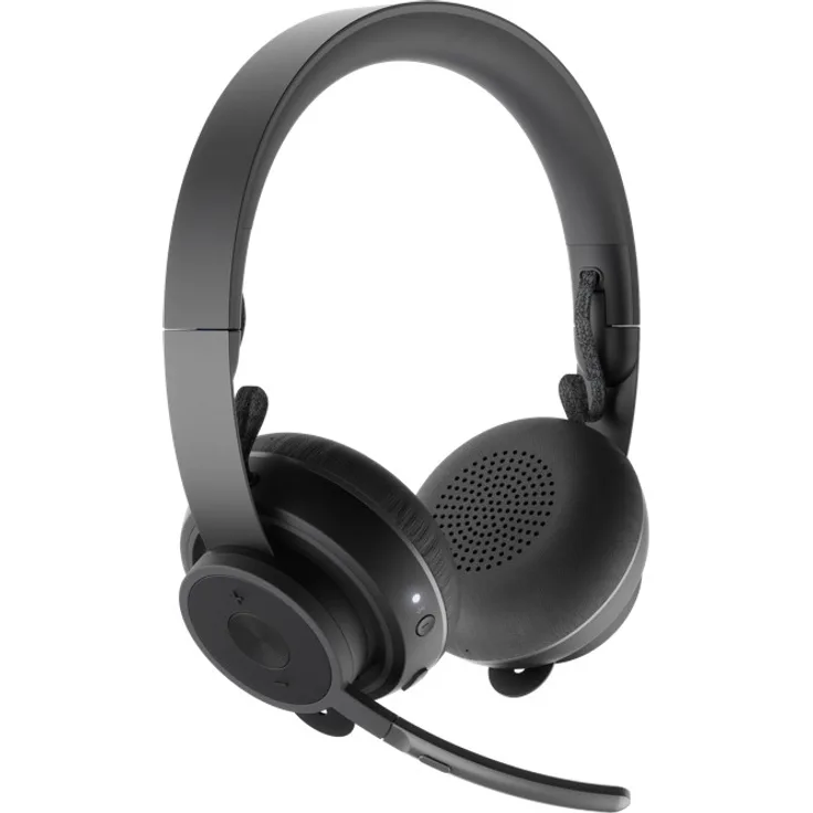 Logitech Zone Wireless Plus - Headset - On-Ear - Bluetooth - kabellos - aktive Rauschunterdrückung - Geräuschisolierung - zertifiziert für Microsoft Teams, Graphite