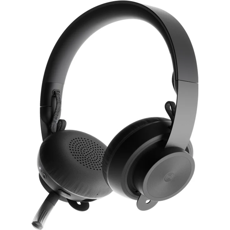 Logitech Zone Wireless Plus - Headset - On-Ear - Bluetooth - kabellos - aktive Rauschunterdrückung - Geräuschisolierung - zertifiziert für Microsoft Teams, Graphite – Bild 3