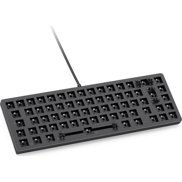 Glorious PC Gaming Race GMMK 2 Compact Barebone, ISO-Layout, mechanische Tastatur für Modding-Enthusiasten und Profis, 18 Presets RGB-Beleuchtung, Full NKRO und Anti-Ghosting, Schwarz (GATA-1670) – Bild 2
