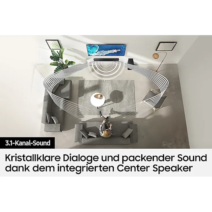 Samsung HW-Q64B 3.1 Soundbar mit Subwoofer, 340 W, schwarz – Bild 6