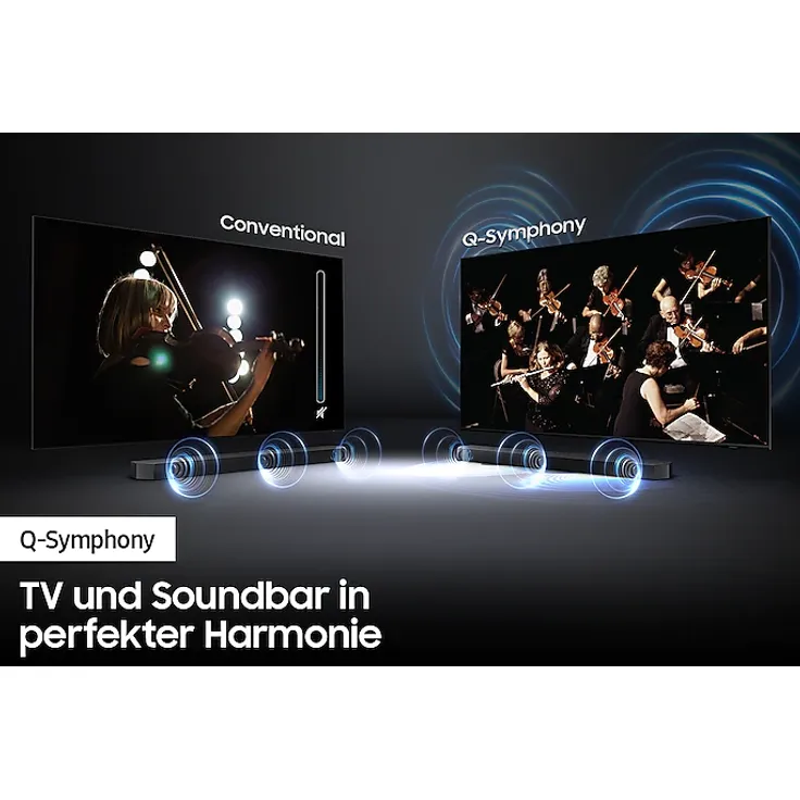 Samsung HW-Q64B 3.1 Soundbar mit Subwoofer, 340 W, schwarz – Bild 7