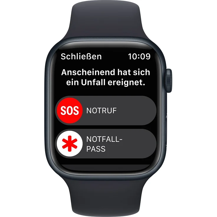 Apple Watch Series 8 Smartwatch GPS + Cellular, 45mm, Aluminiumgehäuse Mitternacht, Sportarmband Mitternacht (MNK43FD/A) – Bild 6