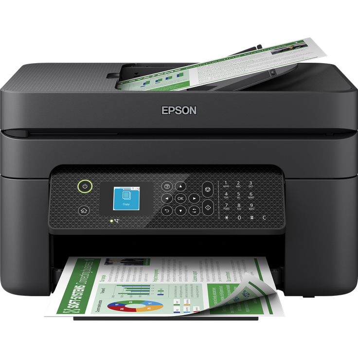 Epson WorkForce WF-2930DWF (4-in-1) Tintenstrahl, Druckgeschwindigkeit: 33 s/w, 18 Farbe, Auflösung: 5760 x 1440 (C11CK63403)