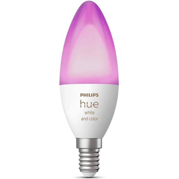 Philips Hue White & Color Ambiance E14 LED Lampe 1-er Pack, dimmbar, bis zu 16 Millionen Farben, steuerbar via App, kompatibel mit Amazon Alexa (Echo/Echo Dot) – Bild 2