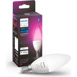 Philips Hue White & Color Ambiance E14 LED Lampe 1-er Pack, dimmbar, bis zu 16 Millionen Farben, steuerbar via App, kompatibel mit Amazon Alexa (Echo/Echo Dot)